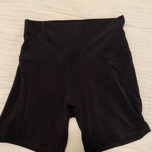 LULULEMON - black align bike shorts - size 6